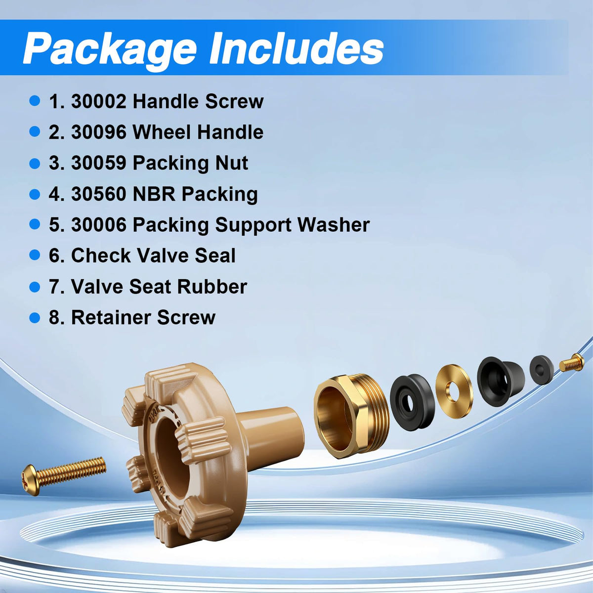 RUHUALIFE NBR check valve seal improves leak resistance