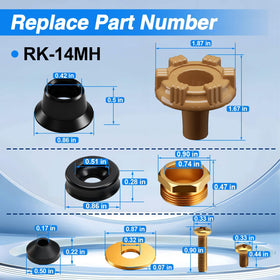 RUHUALIFE NBR valve seat rubber enhances seal contact