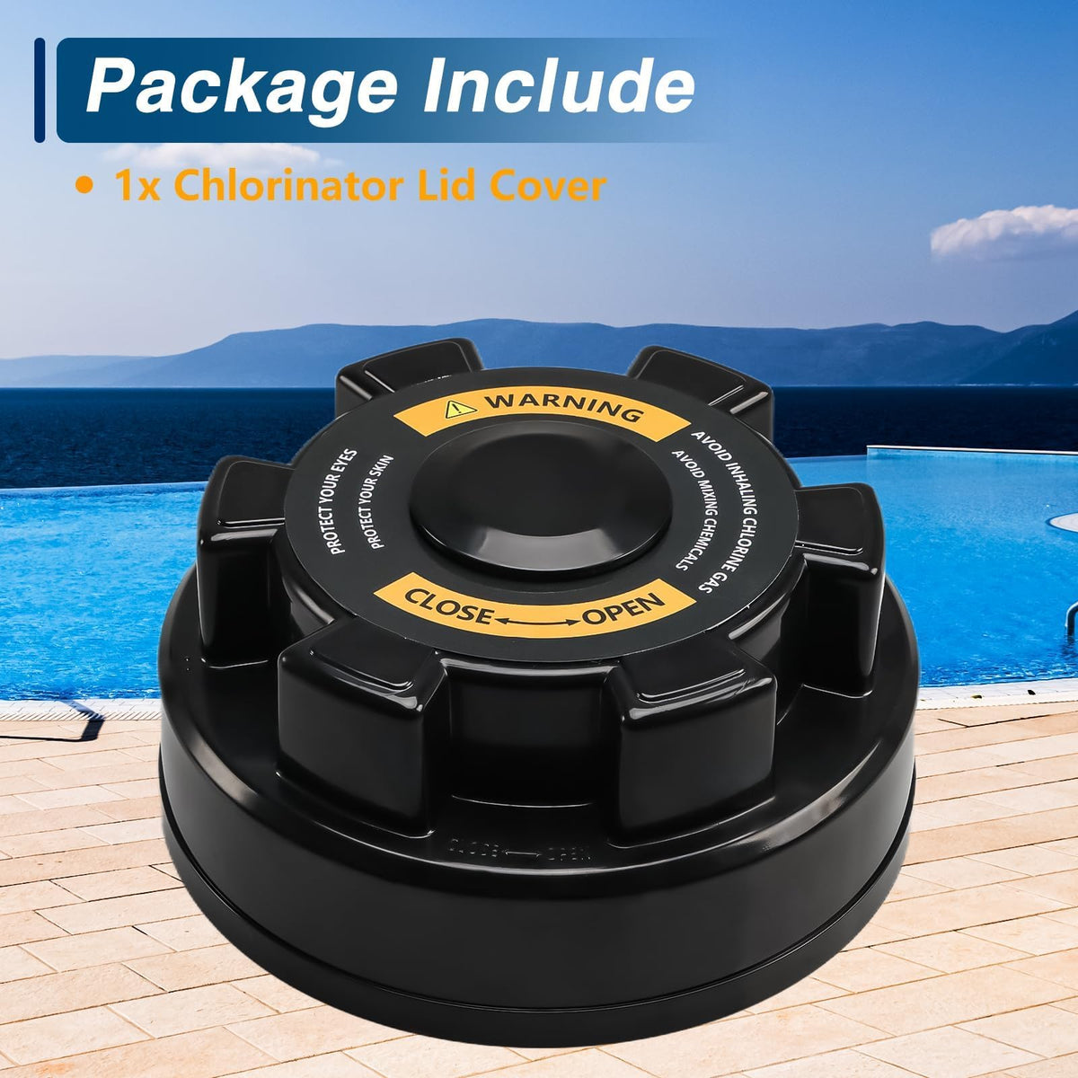 Package includes lid cover, O-ring, and grease for installation.