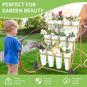 Ruifabo flower bar stand used as wedding display centerpiece