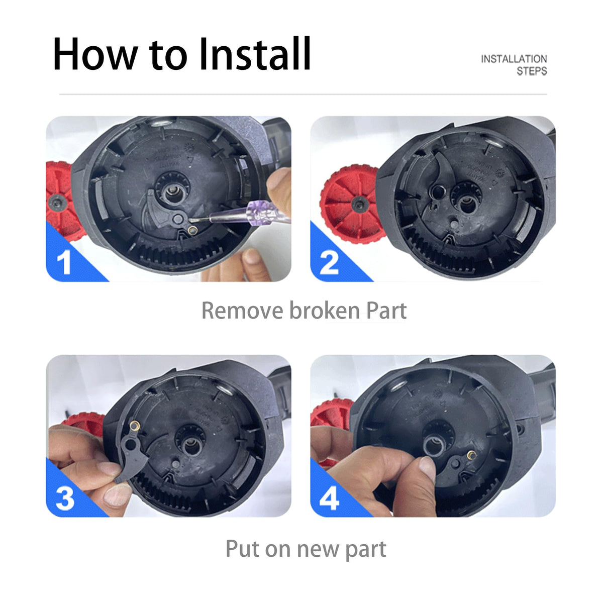 RUIITEN easy installation with protective gloves