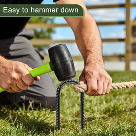 RUIJOROO multi-use stakes ideal for tents, plants, and decorative garden features