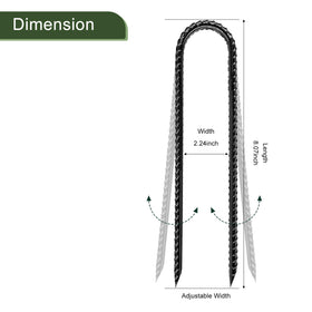 RUIJOROO heavy-duty steel stakes provide rust resistance for long-lasting outdoor use