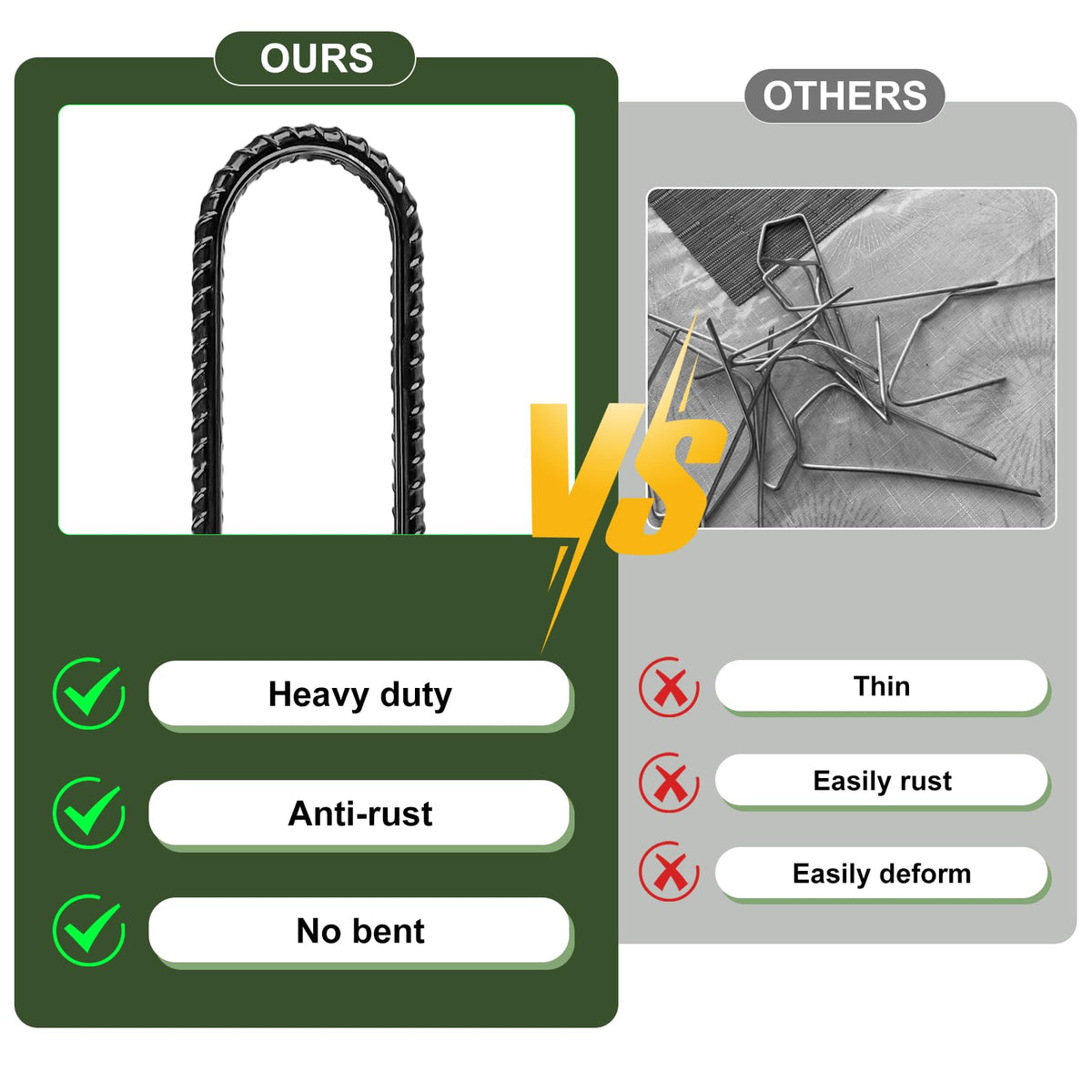 RUIJOROO easy-to-insert stakes speed up setup for temporary shelters