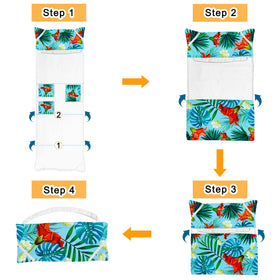 Ruikyhom foldable chaise towel cover, portable and easy to carry