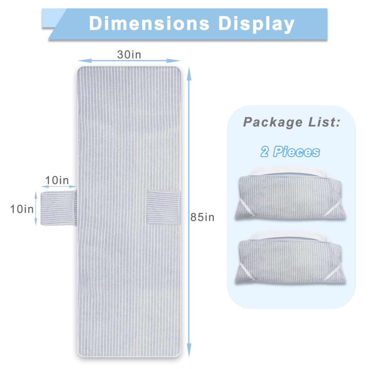 Ruikyhom chair towel cover expansion straps provide stable wind-resistant fit.