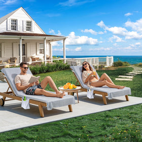 Ruikyhom striped design adds an elegant touch to outdoor lounges.