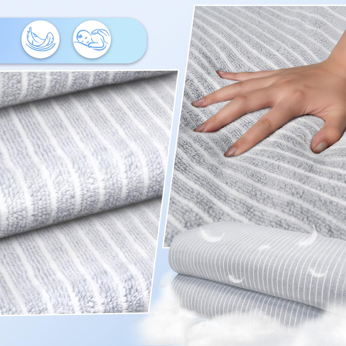Ruikyhom lounge chair towel cover top pocket prevents slipping on the chair.