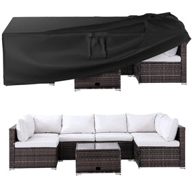 Ruimoy patio cover with universal size protects outdoor furniture from rain and dust.