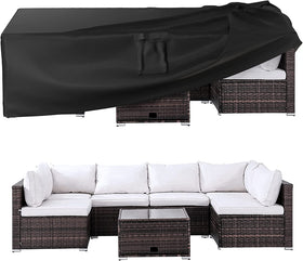 Ruimoy waterproof 600D patio cover protects 62x42x28 furniture from rain and moisture