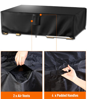 Ruimoy waterproof outdoor cover safeguards dining sets from moisture