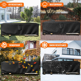 Ruimoy bottom cord latch keeps the cover snug during windy days