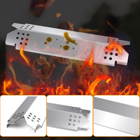 RuiTEERS grease-catching design helps minimize flare ups and keeps grill surfaces cleaner.