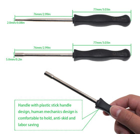 Ergonomic square handles with rubber grip for comfortable extended use.