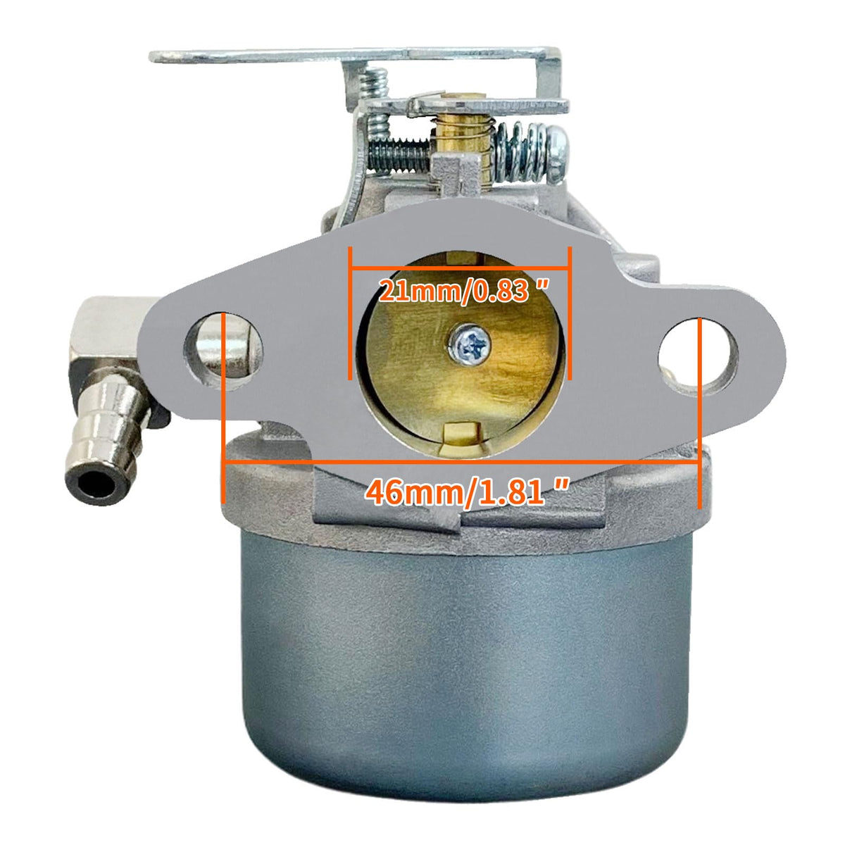 Ruixing 640084B carburetor with shut-off valve for safe storage.