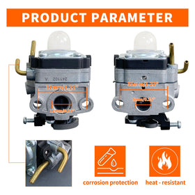 Ruixing primer bulb shown for quick priming and easy starts.