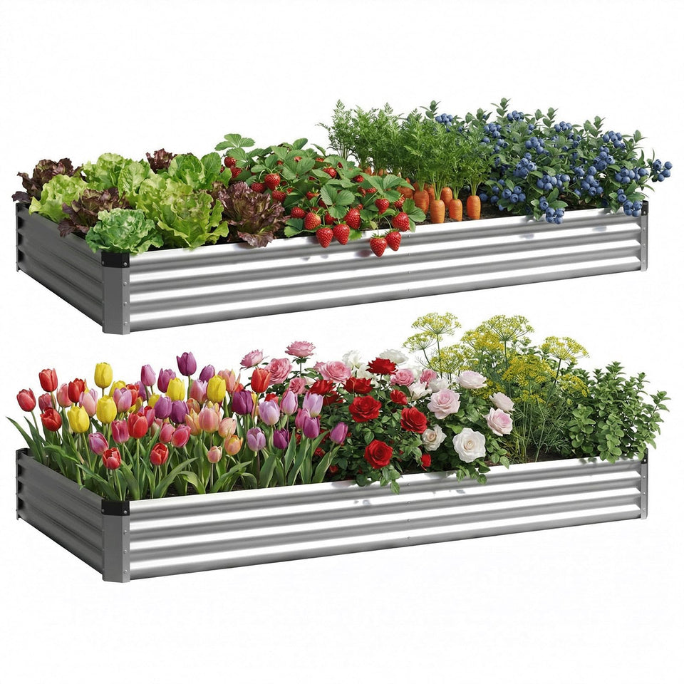 Rujkodvh elevated garden bed being assembled for quick setup.