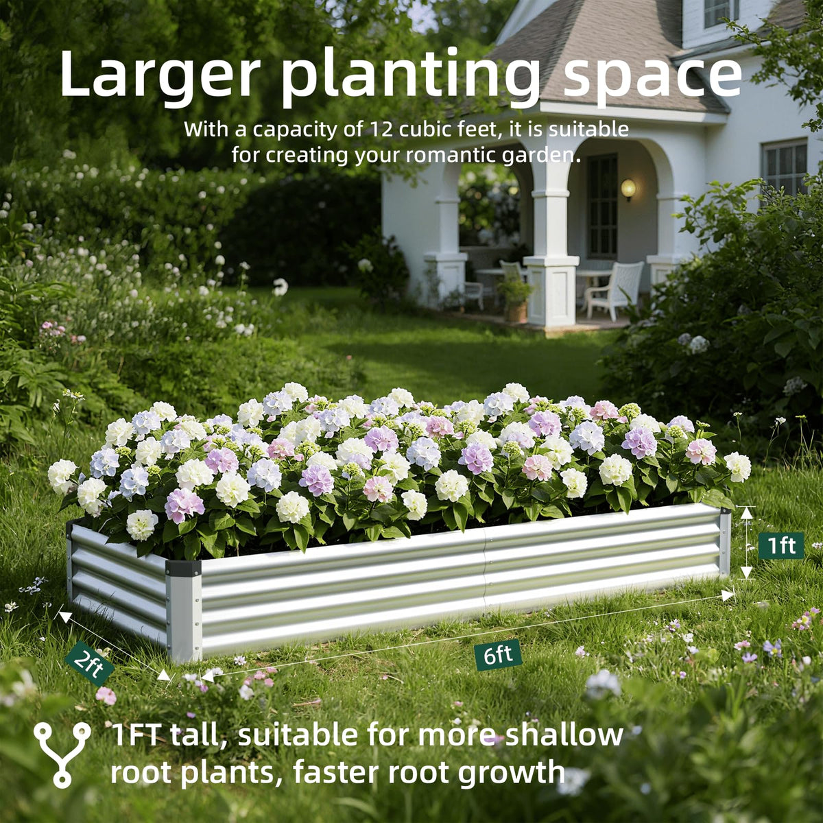 Rujkodvh elevated beds support orderly planting and easy maintenance.