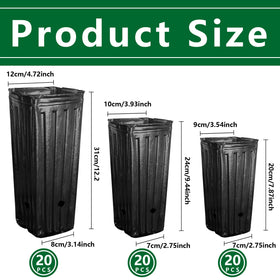 RunNico deep pot 9-44h mid-size seedling pot for easy transplant.