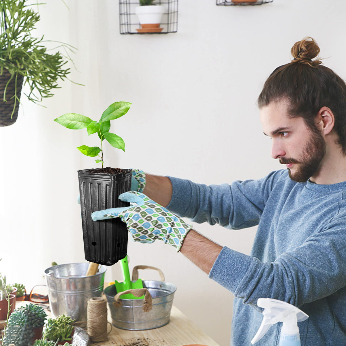 RunNico deep pot indoor outdoor use suitable for vegetables.