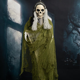 RunNico cheesecloth used with props to enhance Halloween scenes.