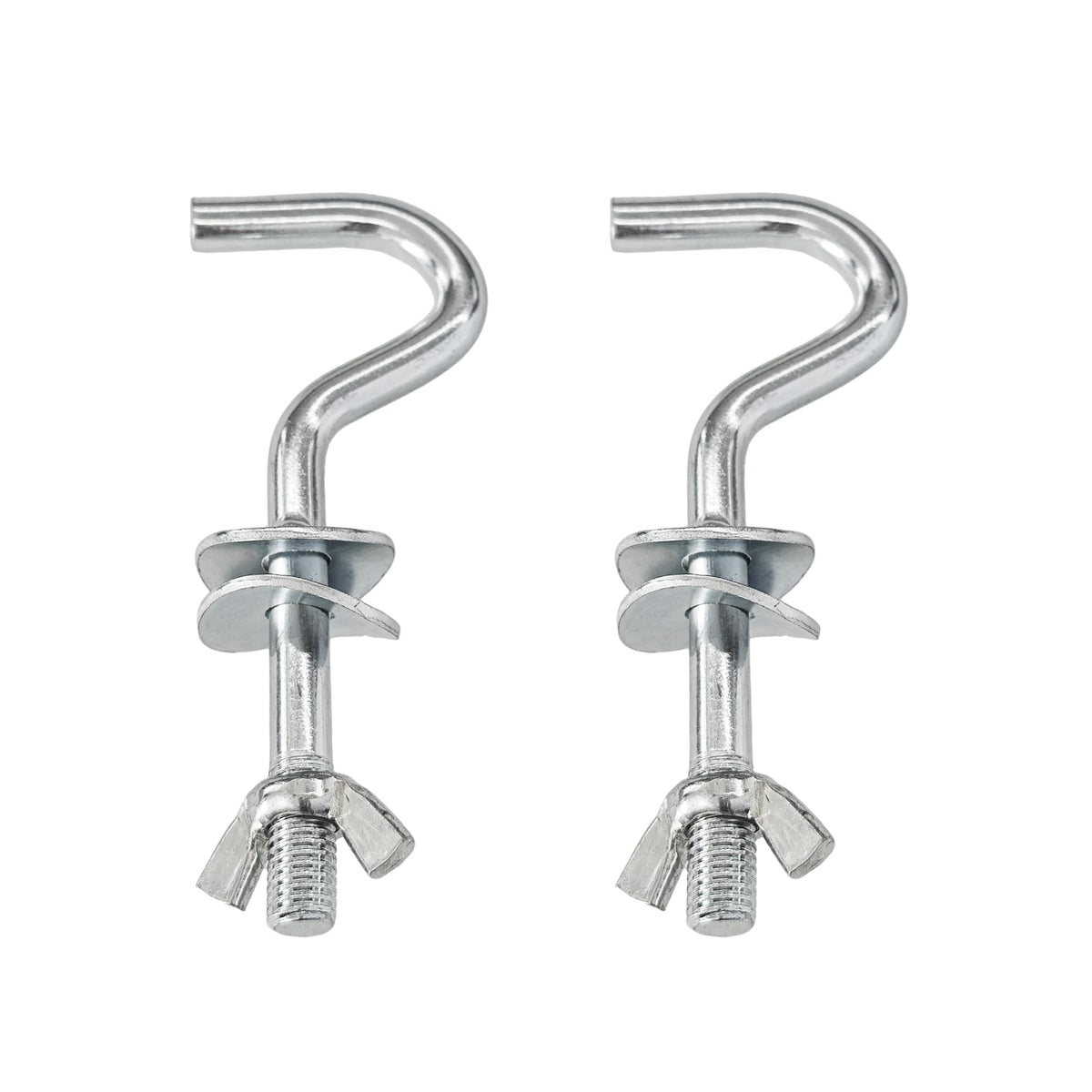 Runseaway hammock hooks close-up showing 3/8 inch diameter for strong outdoor mounting