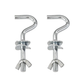 Runseaway hammock hooks close-up showing 3/8 inch diameter for strong outdoor mounting