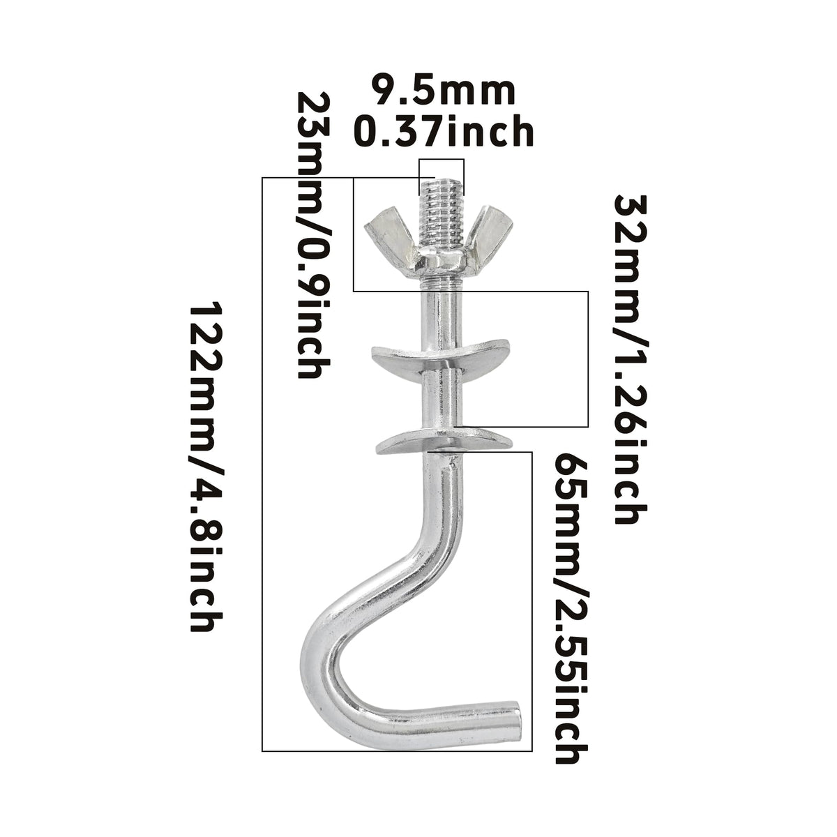 Runseaway hammock hooks installed on a stand for secure suspension