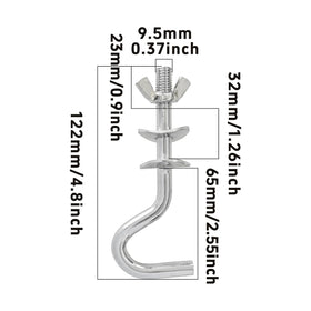 Runseaway hammock hooks installed on a stand for secure suspension