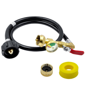 Runtticoon brass propane refill adapter with 1 lb connection for safe refueling