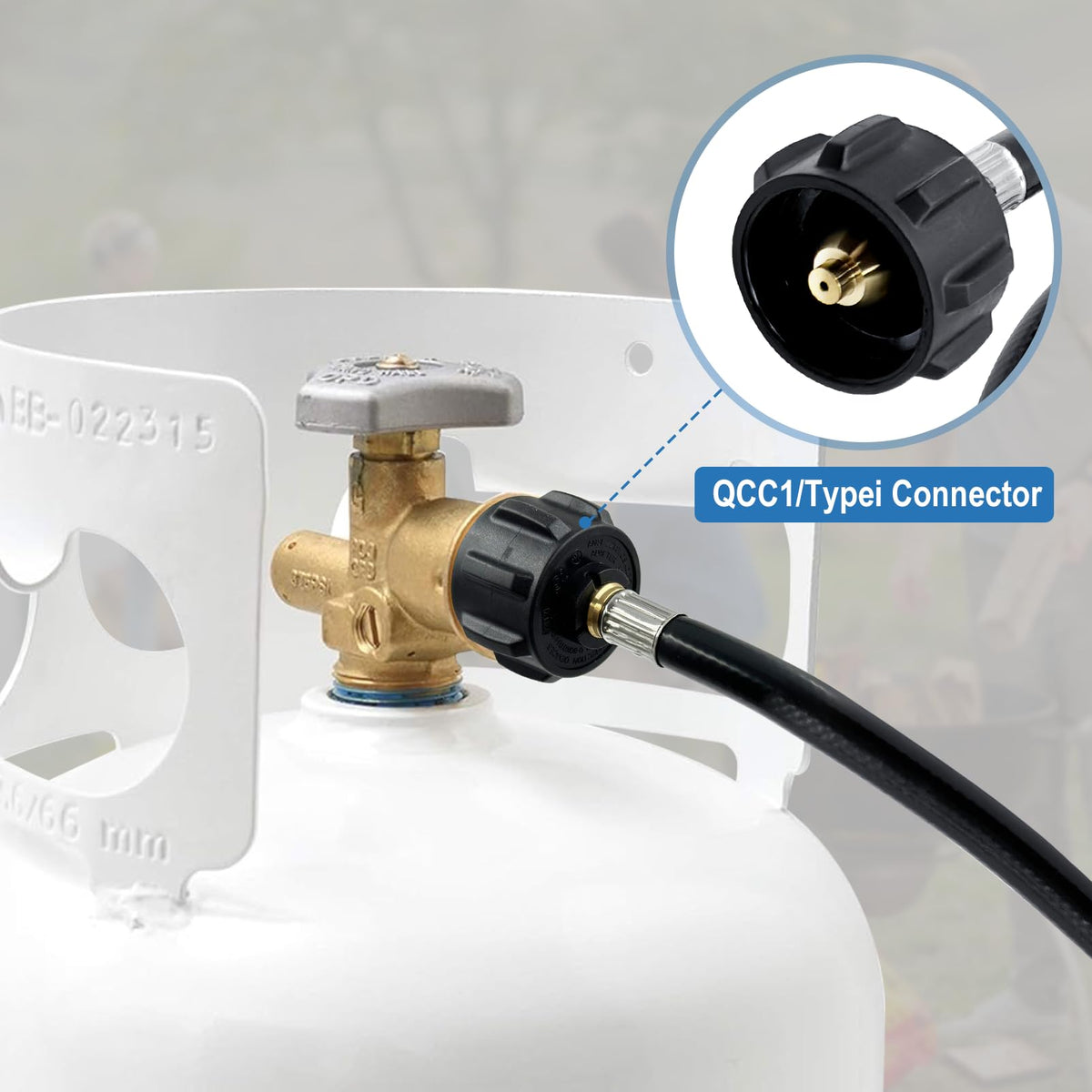 Runtticoon QCC1 Type1 connector for compatibility with standard cylinders