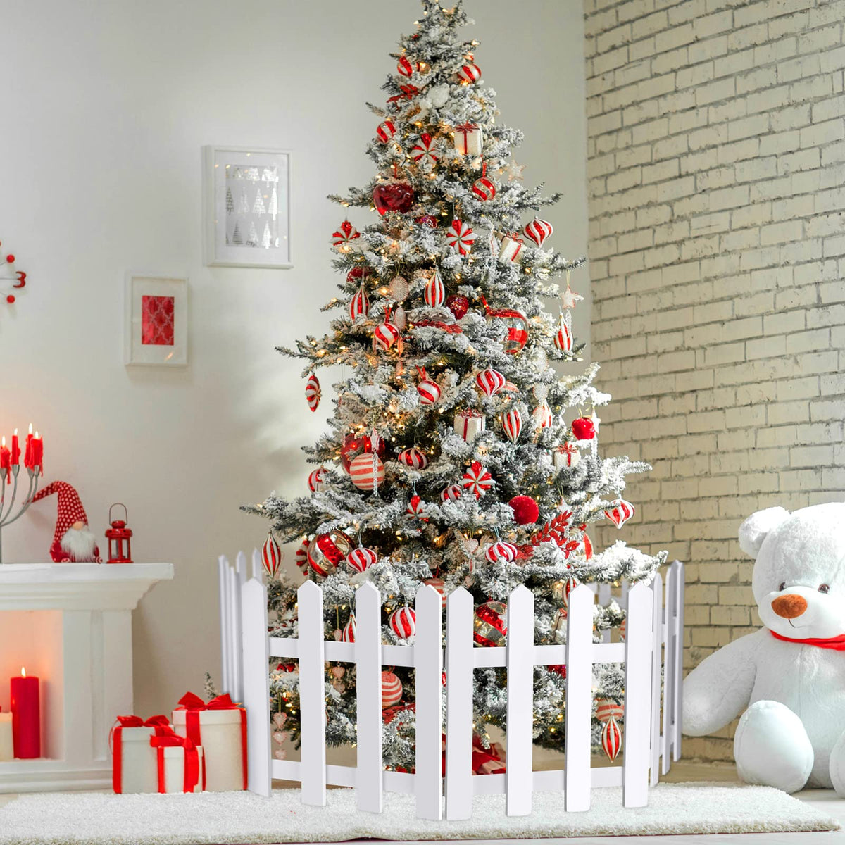 RUODON 15.7 inch high fences frame trees with balanced, eye-catching height.