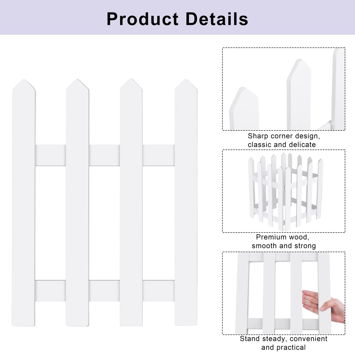 RUODON DIY-friendly fence set invites painting and patterning around your tree.