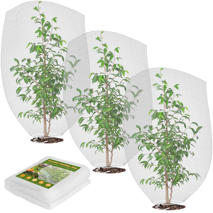 Ruolan mesh plant cover over tomatoes showing bird protection and airflow