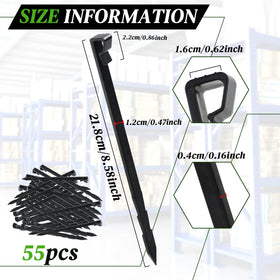 Ruppence 45-piece stake set includes backup stakes for extra projects.
