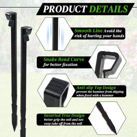 Ruppence easy-install ground stake for quick, stable setups.