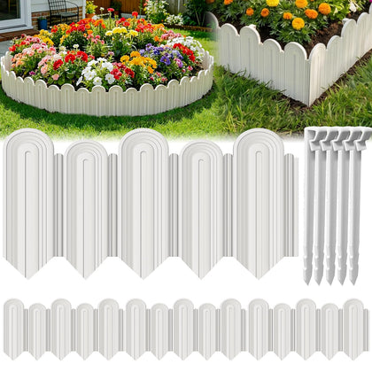 Ruppence landscape edging with a wavy top edge enhances border aesthetics and stability.