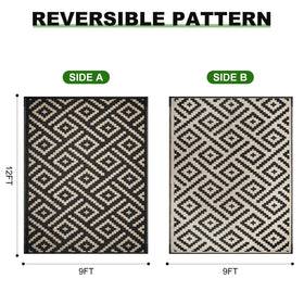RURALITY 9x12 rug for decks, patios, gardens, and outdoor spaces.