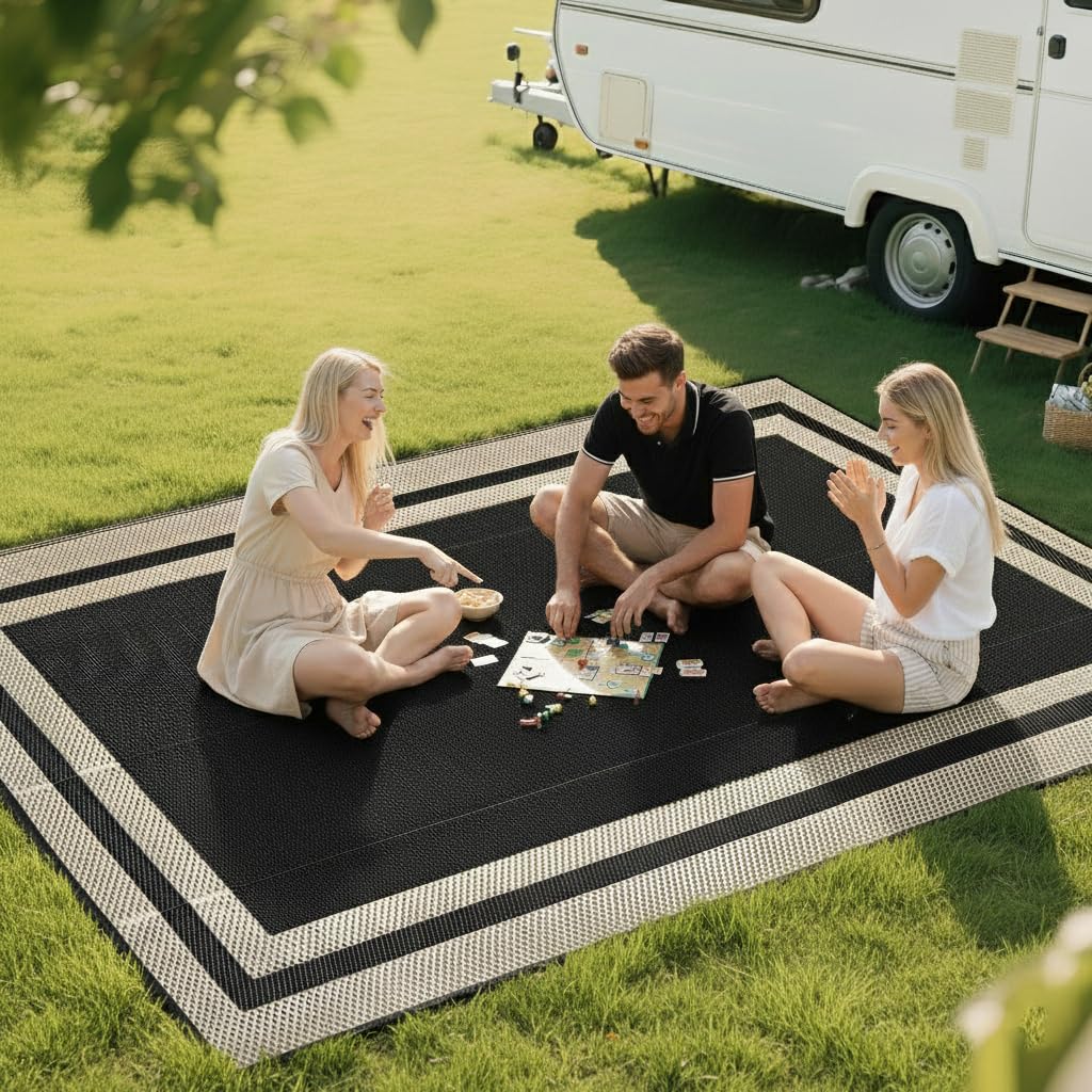 RURALITY versatile indoor outdoor mat for decks, balconies, beaches