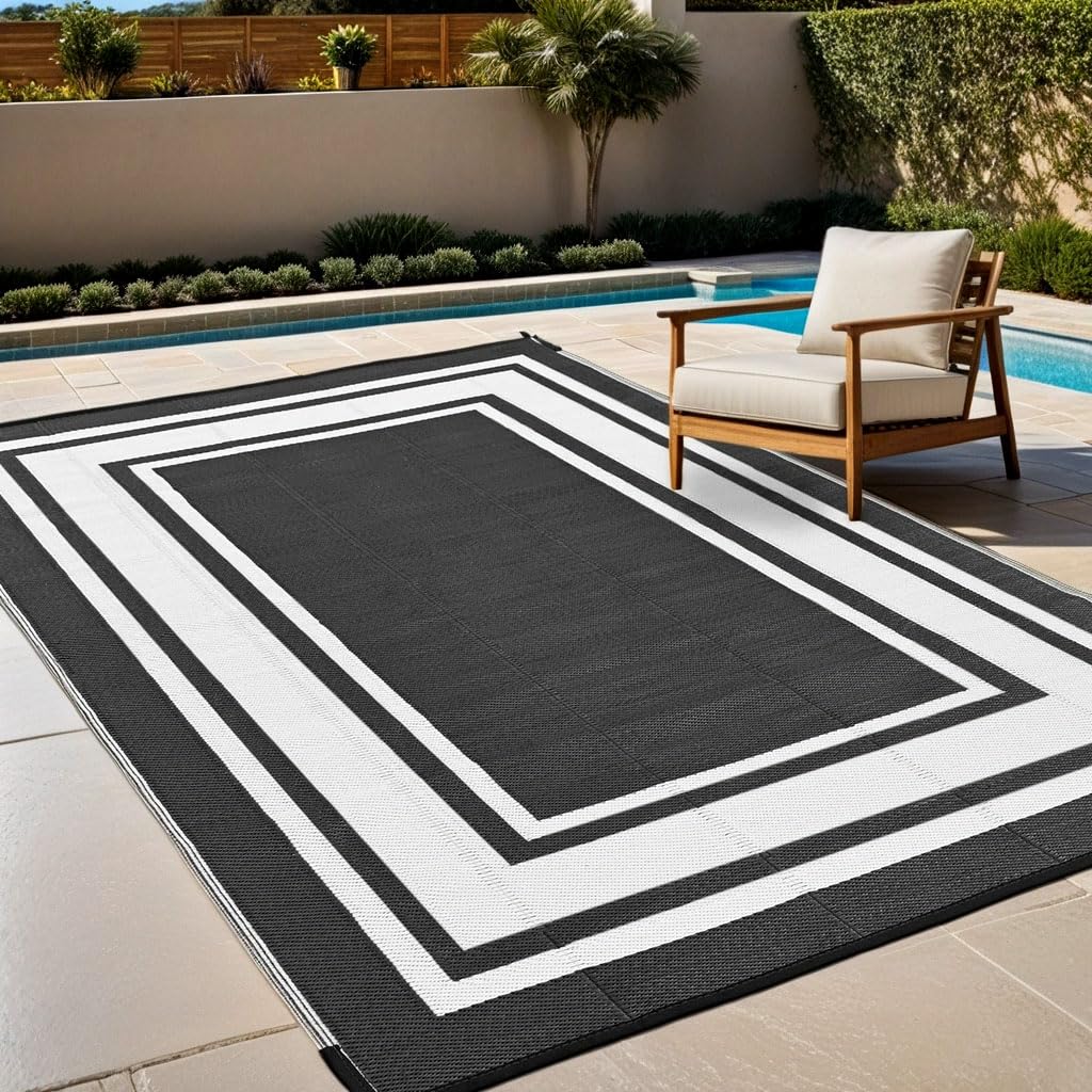 RURALITY versatile outdoor rug for decks patios beaches and damp spaces