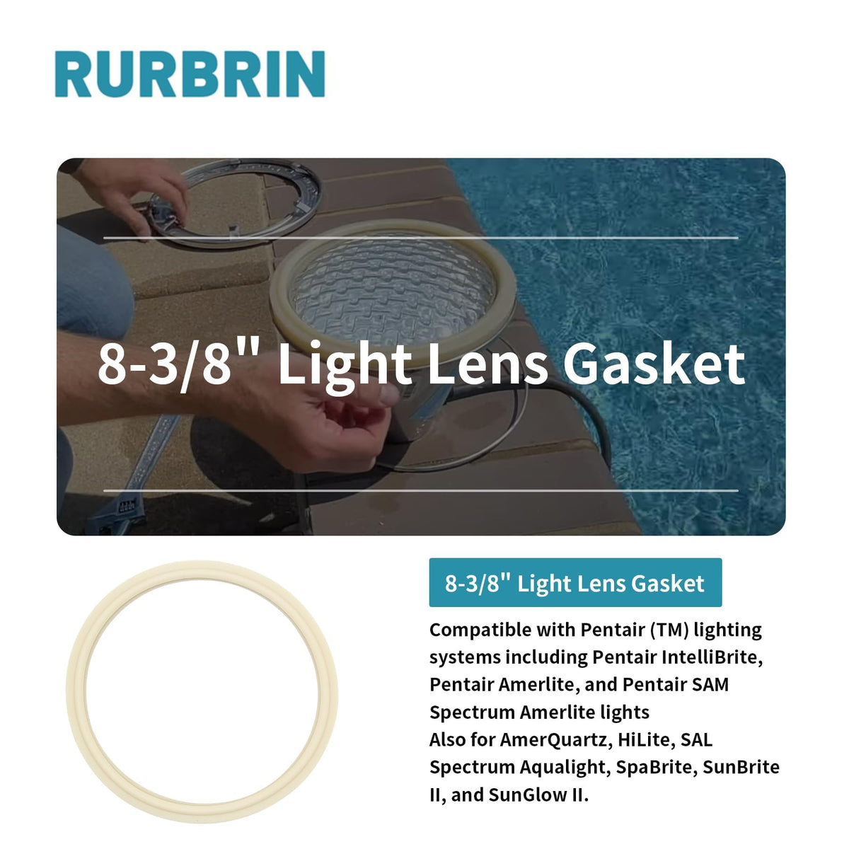 RURBRIN silicone gasket durability against pool chemicals