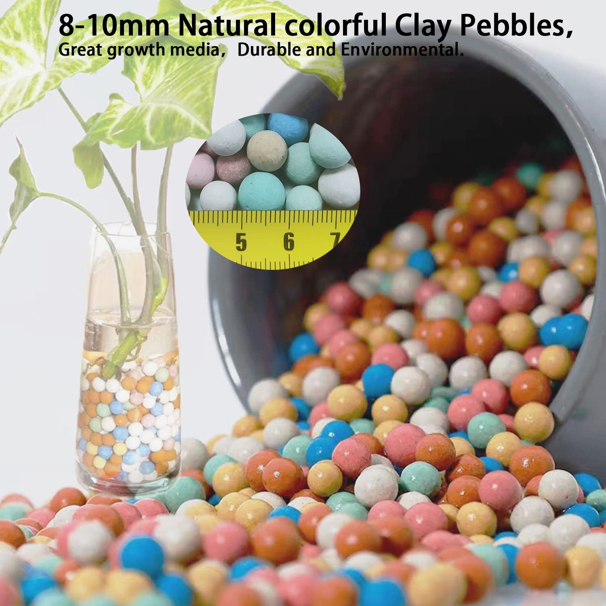 Rurtsva dust-free LECA balls reduce water splashes.