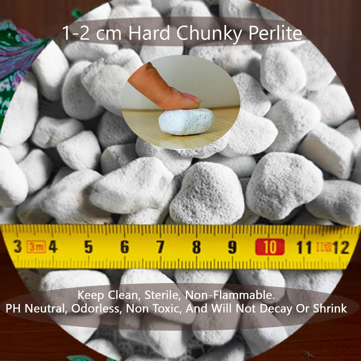 Rurtsva perlite in potting mix supports drainage and reduces compaction