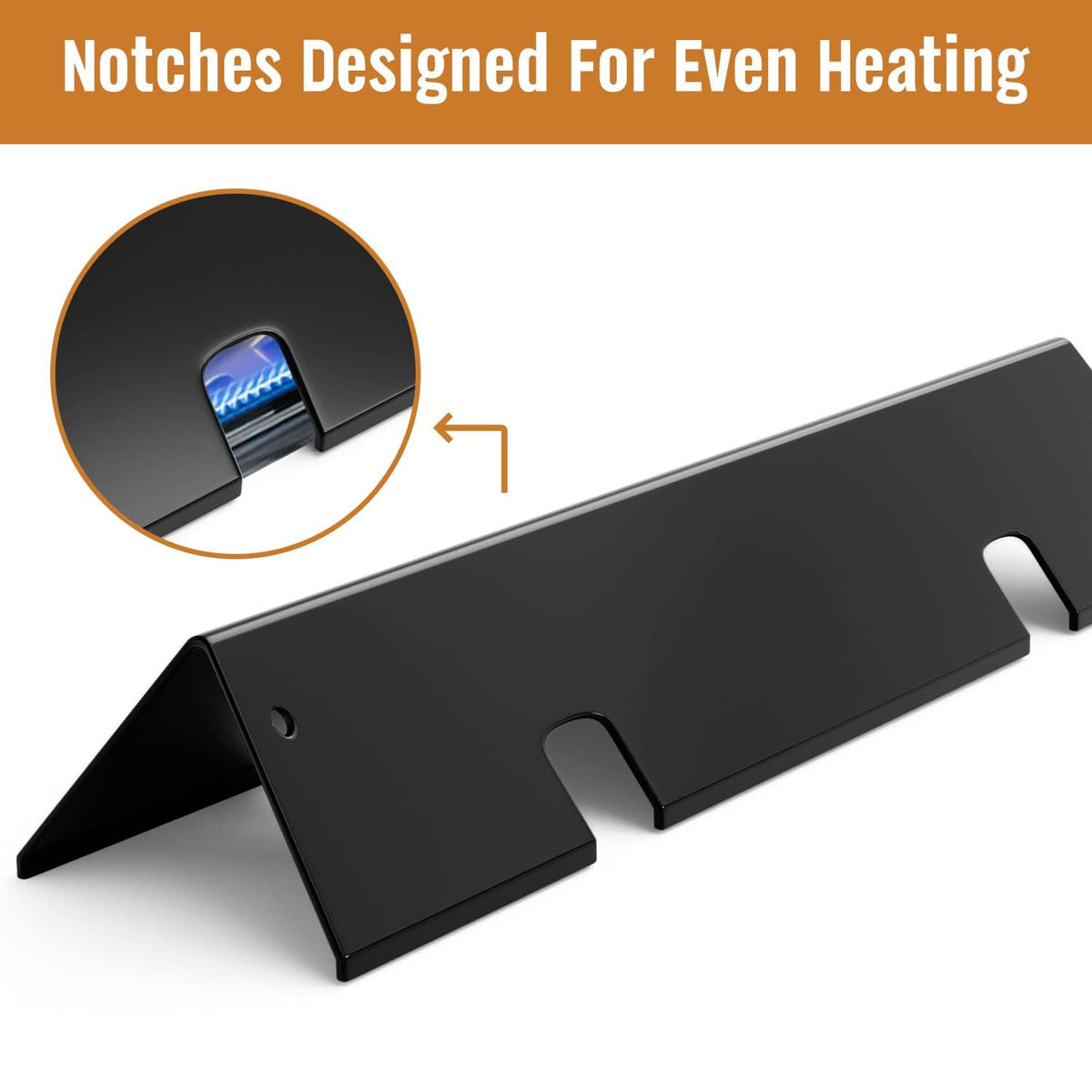 Rushare 7636 flavorizer bars feature an upgraded notch design to improve ventilation.