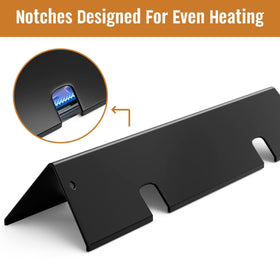 Rushare 7636 flavorizer bars feature an upgraded notch design to improve ventilation.