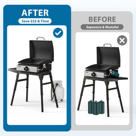 Rushare Char-Broil portable grill compatibility for versatile outdoor cooking setups.