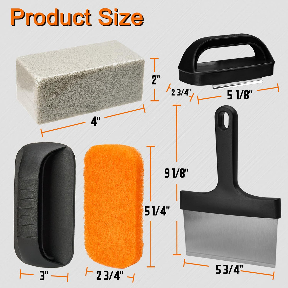 Rushare cleaning brick trio pack removes stubborn stains quickly and evenly.