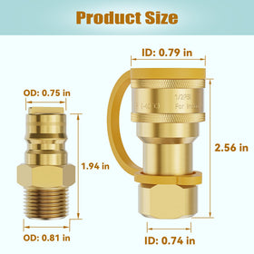 Rushare natural gas and propane kit enables easy, tool-free gas line setup.