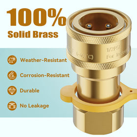Rushare solid brass construction offers durability and weather resistance for outdoor use.