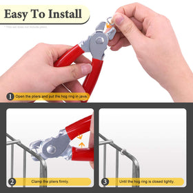 Rustark pet cage rings reinforce cages for dogs and cats.